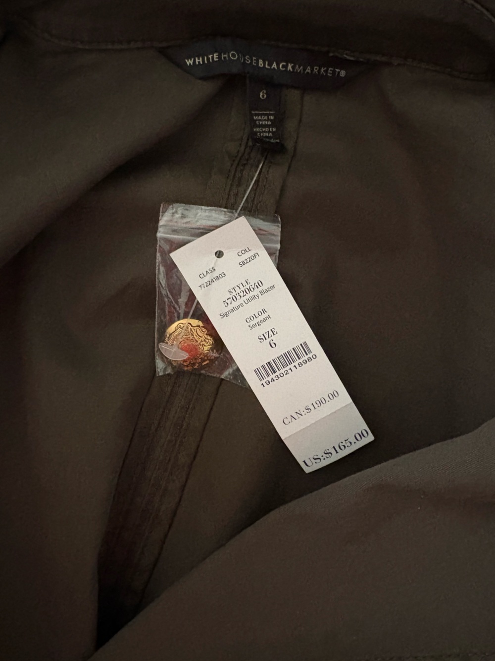 WHBM Utility Jacket - Picture 7 of 8